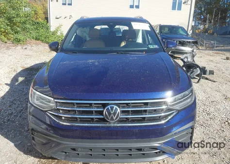 2022 Volkswagen Tiguan 2.0T Se z USA, uszkodzony, nr VIN 3VV2B7AX8NM124692